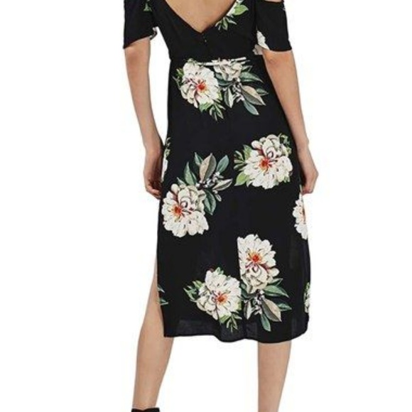 TopShop for Nordstrom Floral Midi Dress - Picture 3 of 5